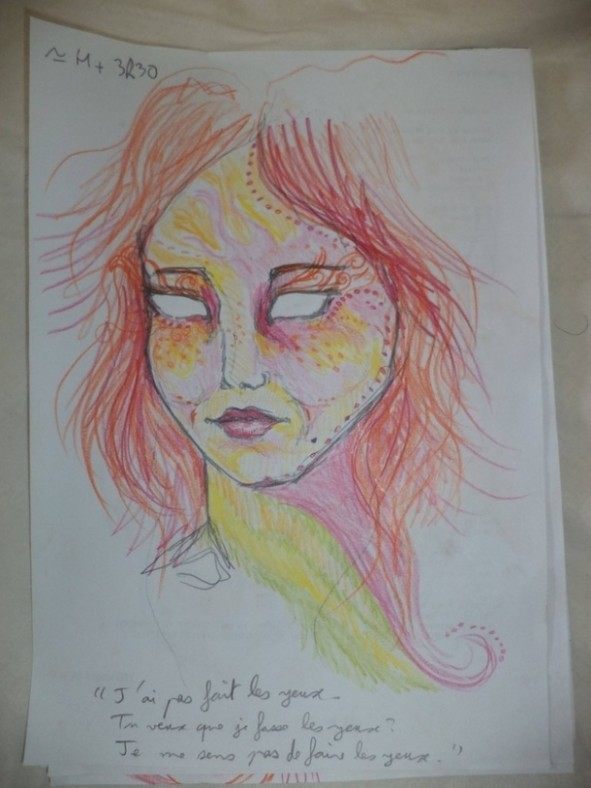 Dziewczyna wzieła LSD i przez cała noc malowała swoje portrety 5