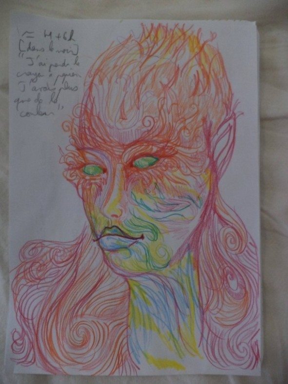 Dziewczyna wzieła LSD i przez cała noc malowała swoje portrety 7