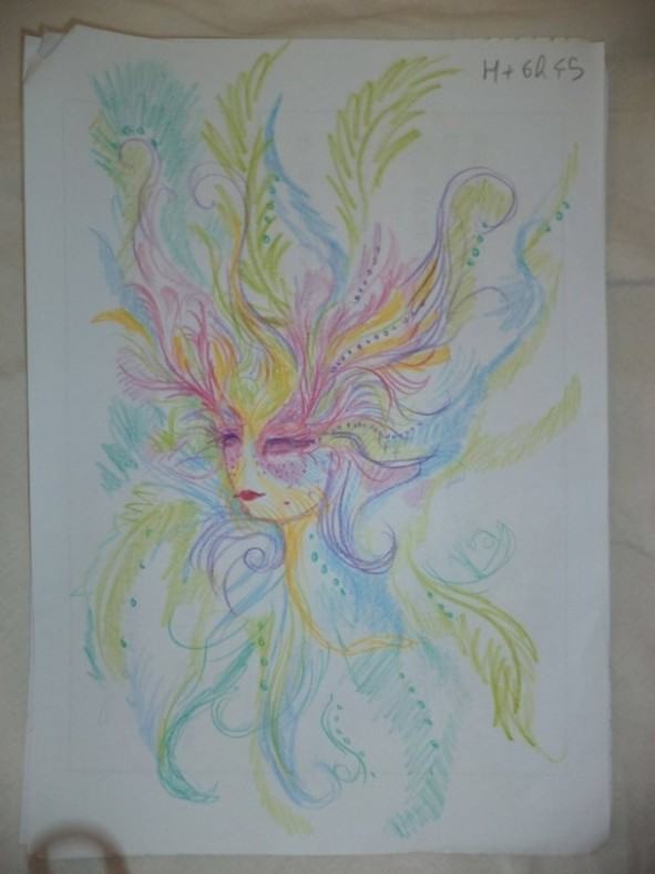 Dziewczyna wzieła LSD i przez cała noc malowała swoje portrety 8