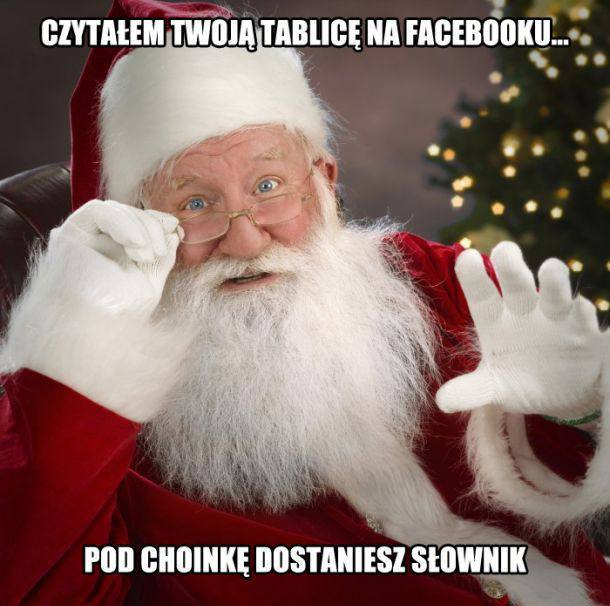 Czytałem twoją tablicę na facebooku, Śmieszne świąteczne obrazki