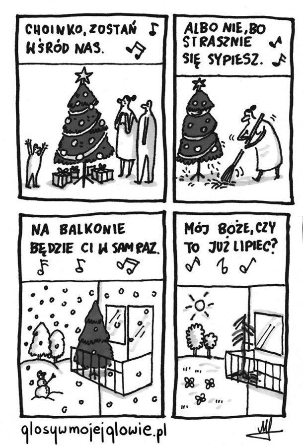 Piosenka o choince, Śmieszne świąteczne obrazki