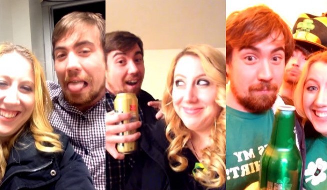 Siostra wkręca brata że robi selfie