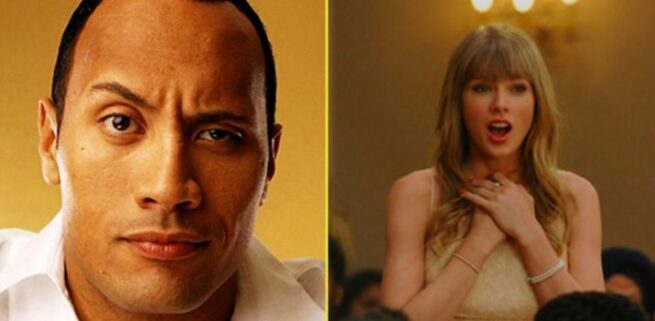 dwayne johnson tylor swift